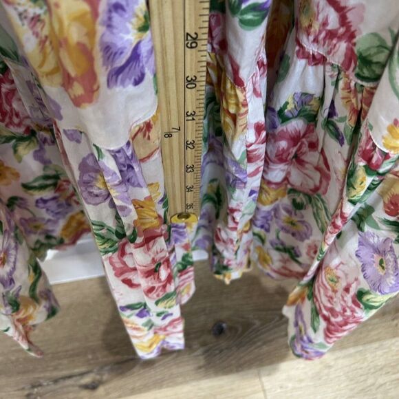 VINTAGE‎ 80' 90' KAMAR prairie Floral Dress 100% Cotton - Picture 5 of 10